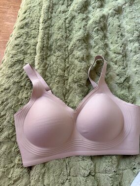 Wireless Molded-Cup Bra in Soft Blush Pink